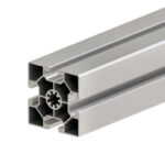 S10-60*60 T-Slot Aluminium Extrusion Profile Item No.:IP-S10-6060 Slot Width: 10.2 mm Weight: 4.20 kg/m Moment of Inertia: lx: 45.02 cm4 ly: 45.02 cm4 Section Modulus: zx: 15.00 cm3 zy: 15.00 cm3 Summary: T-slot width: 10.2 mm, T-slot height: 12.4 mm, Section size: 60 mm × 60 mm, Hole: φ10.2 mm. S10-6060 profile is little difference with S8-6060, full slots are 10.2 mm in 60 series T-slot aluminium extrusion profiles; only one central hole that can be tapped in M10 screws, general purpose profile suitable for medium-duty and heavy-duty applications. The system will be flexible and used for a massive range of applications such as machine frames, safety guards, workstations, conveyors, and other multi-axis positioning systems.